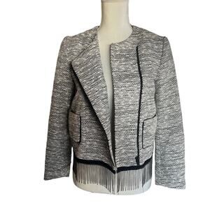 Maje Tweed Women's Moto Blazer Size 38